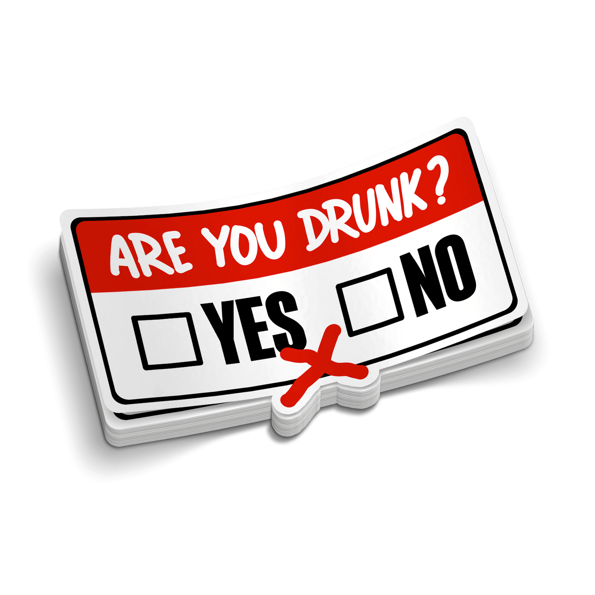 Are You Drunk? Hard Hat Decal