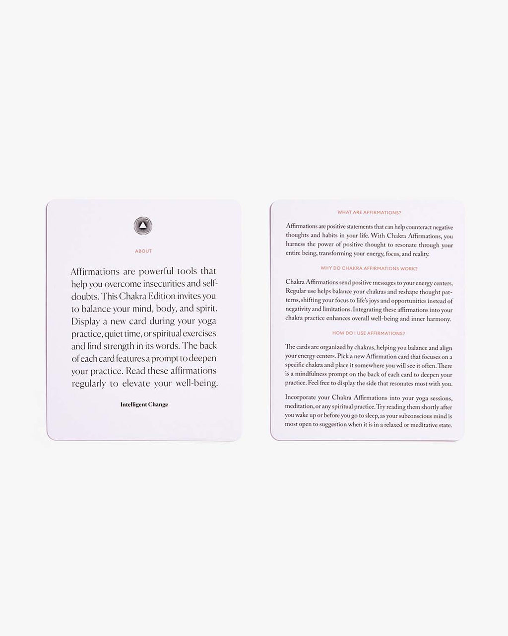 Chakra Balancing Affirmation Cards — Mindful Affirmations Deck