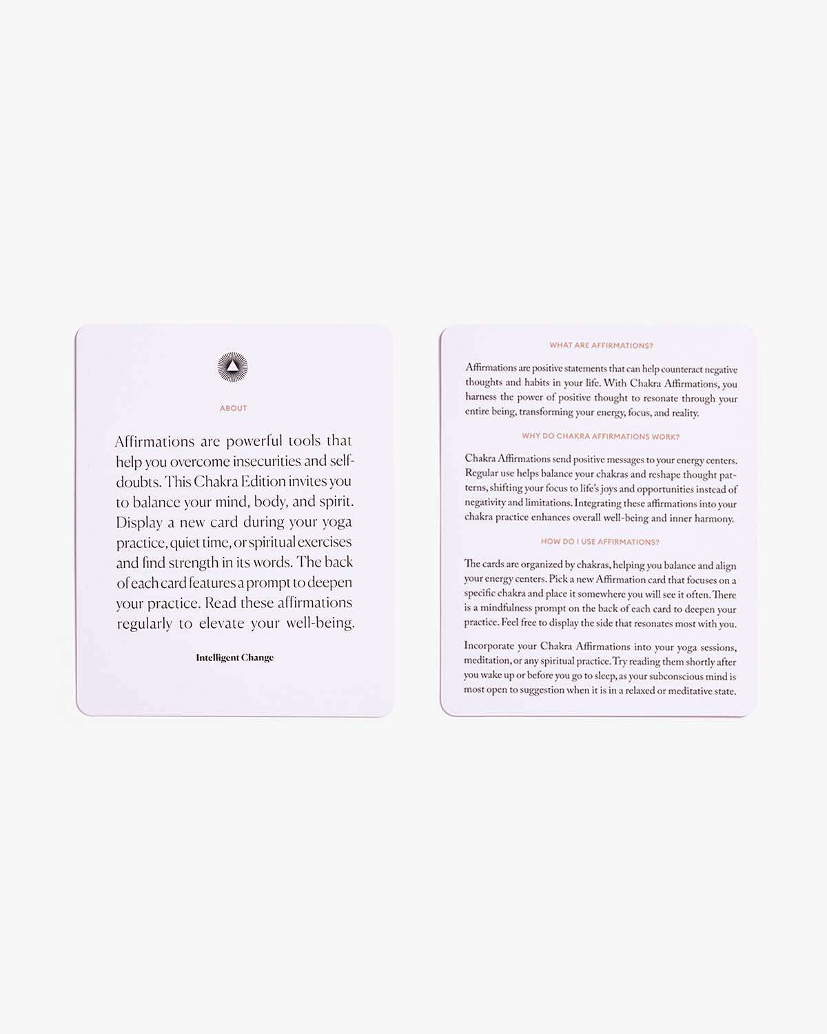 Chakra Balancing Affirmation Cards — Mindful Affirmations Deck