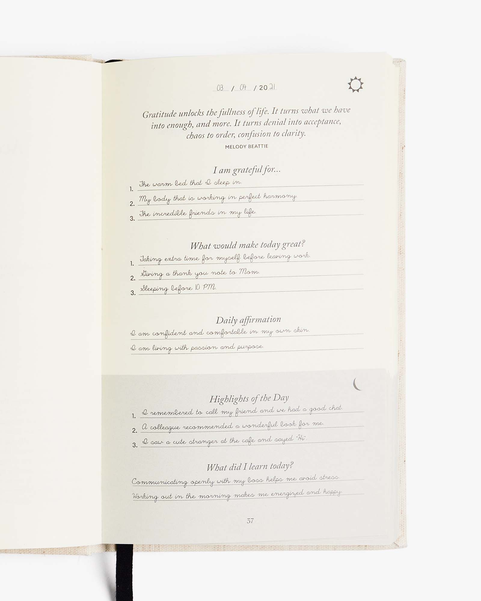 The Five Minute Journal — Original Linen (Gratitude Journal)
