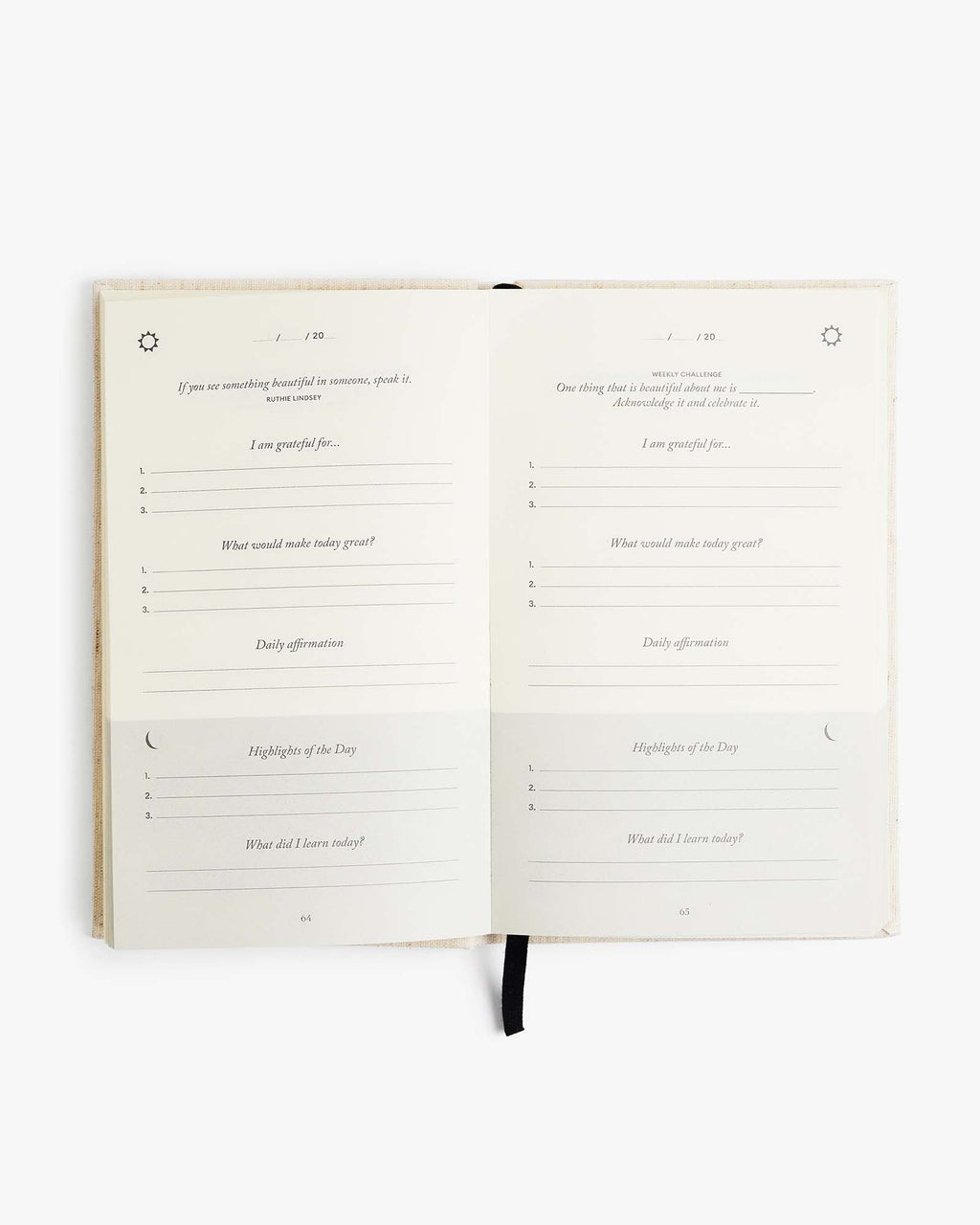 The Five Minute Journal — Original Linen (Gratitude Journal)
