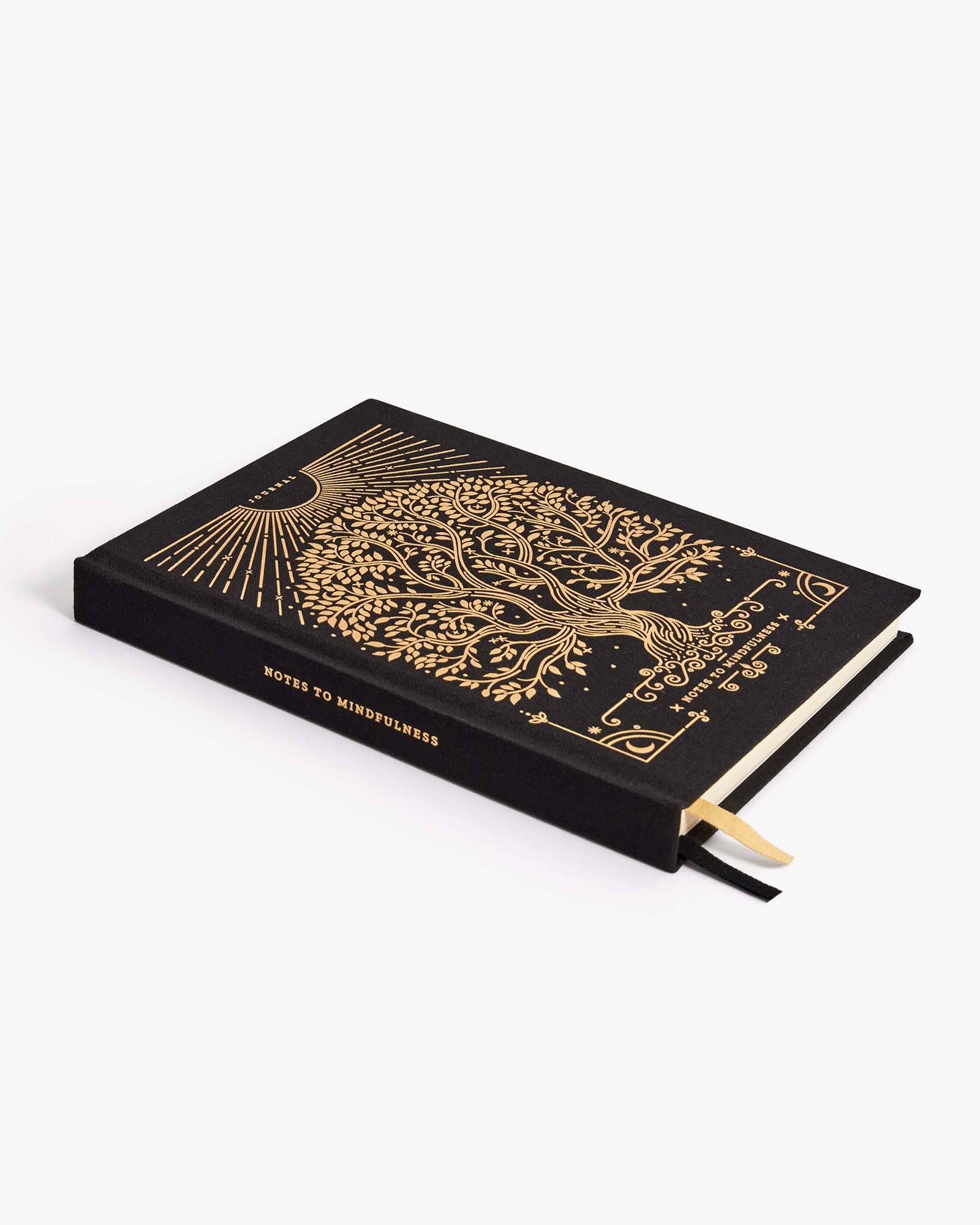 Notes to Mindfulness Journal — Stone Black (Guided Journal)