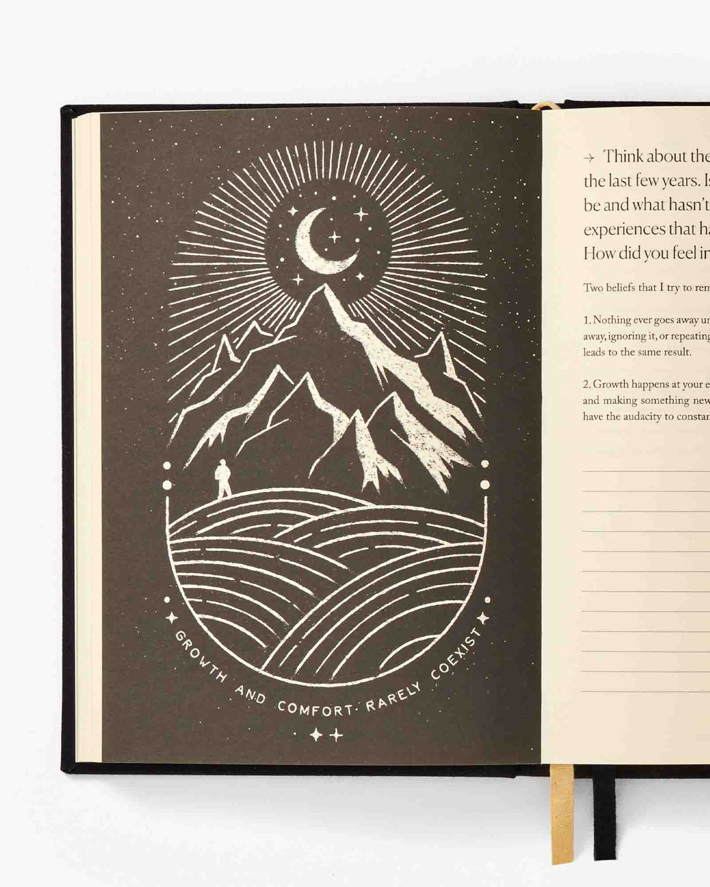 Notes to Mindfulness Journal — Stone Black (Guided Journal)