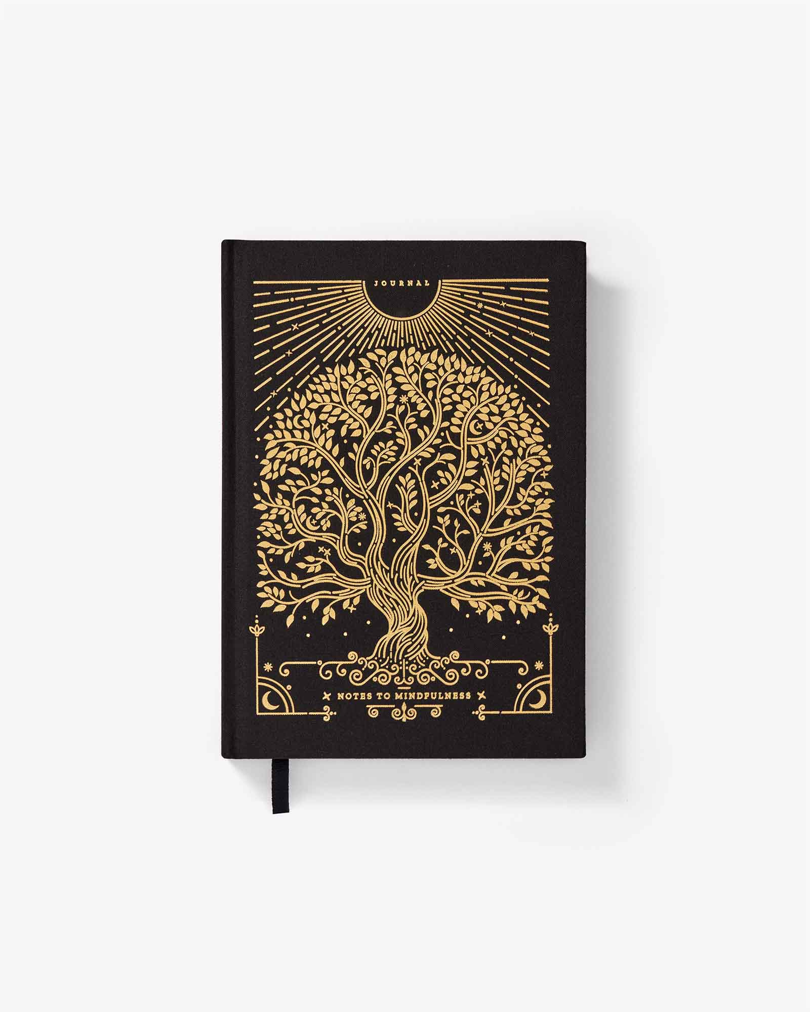 Notes to Mindfulness Journal — Stone Black (Guided Journal)