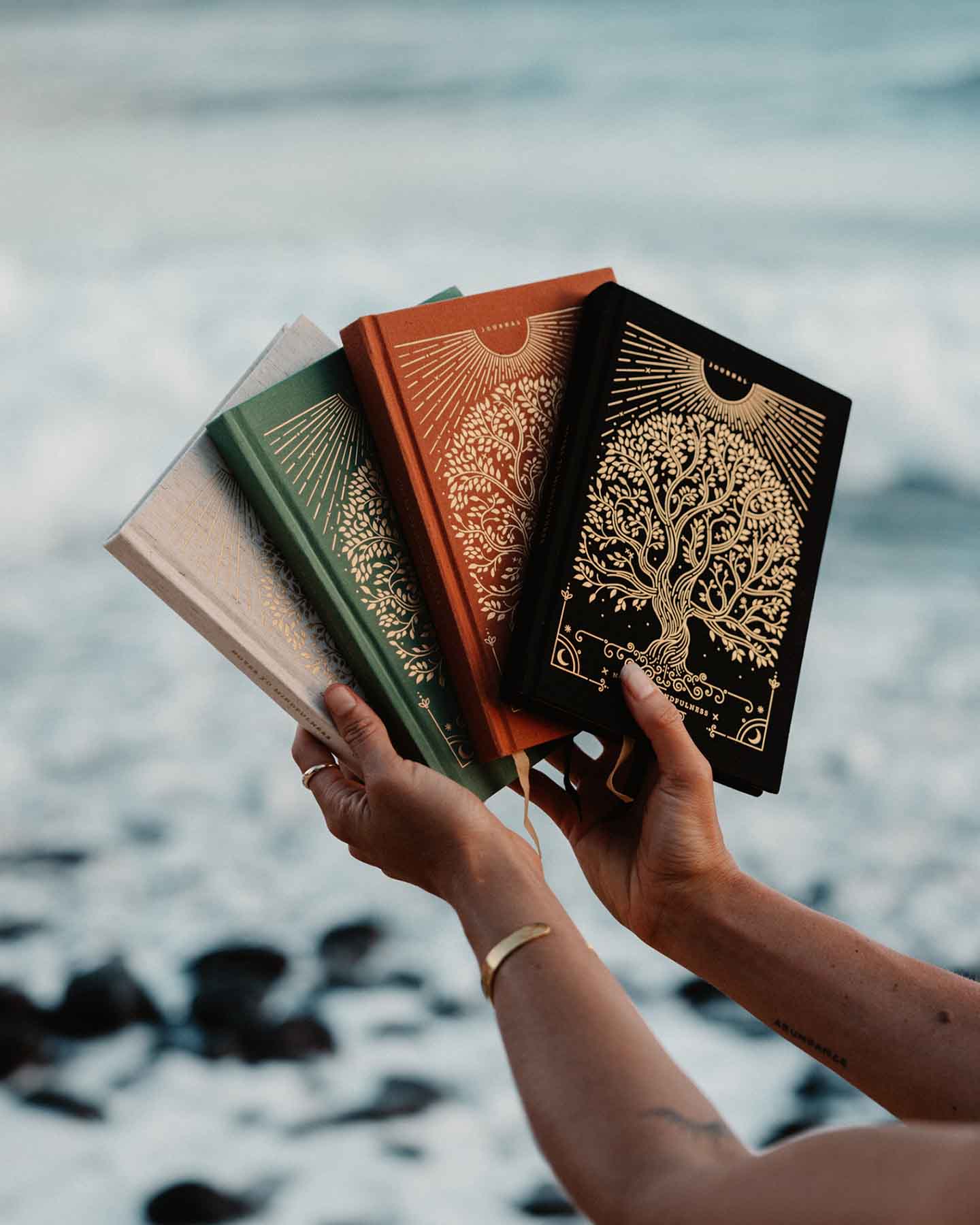 Notes to Mindfulness Journal — Stone Black (Guided Journal)