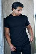 Men's Bamboo T-Shirt — Organic Cotton Blend, Classic Cut