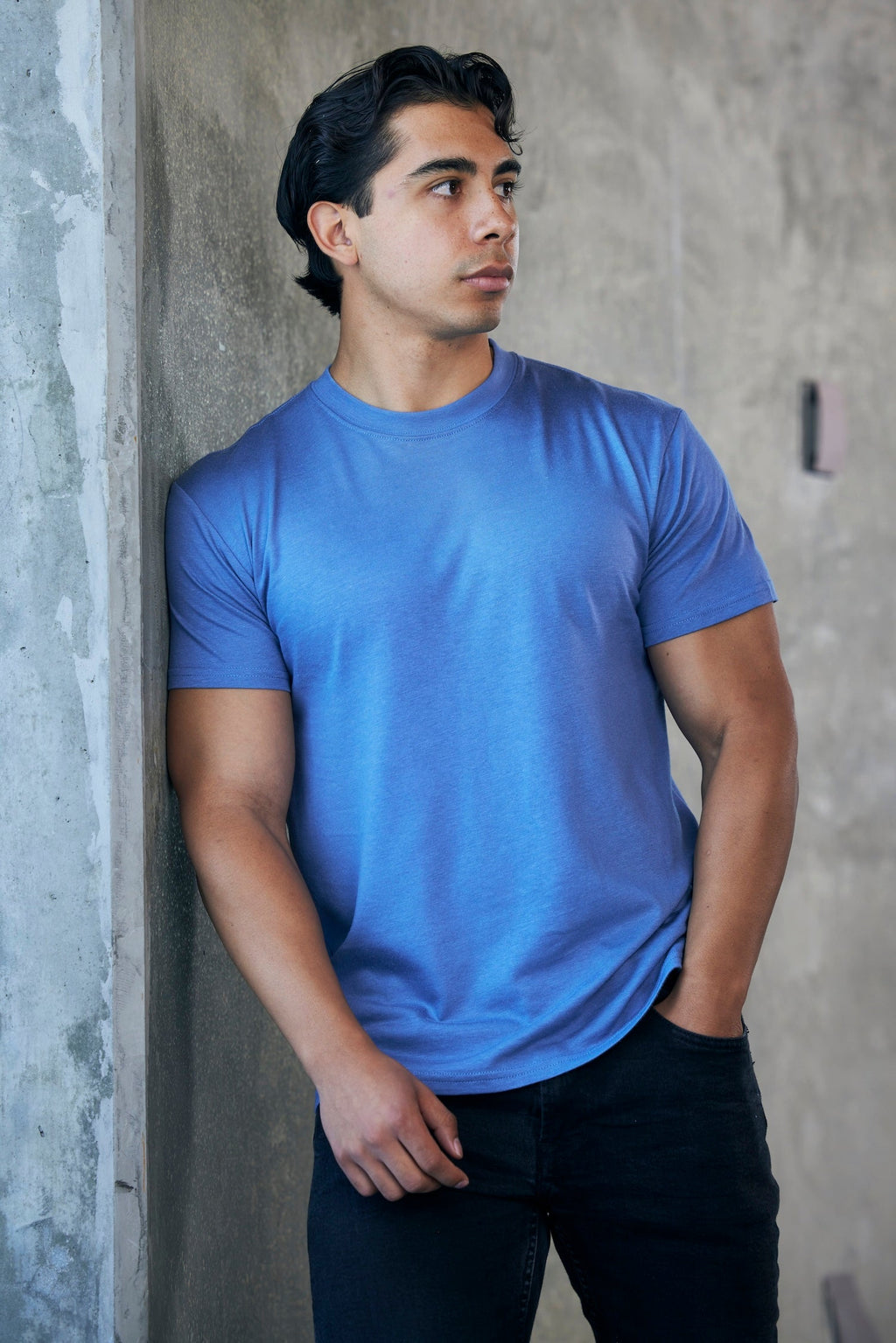 Men's Bamboo T-Shirt — Organic Cotton Blend, Classic Cut