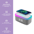 2-in-1 Charging & Illumination Set – Wireless Charging Alarm Clock Speaker + LED Desk Lamp Charger