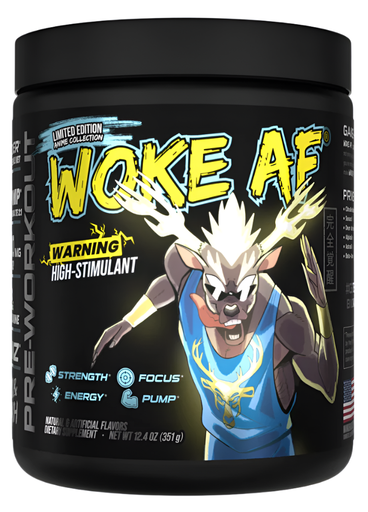 Bucked Up WOKE AF Pre-Workout — High-Stim Energy & Focus (8 Flavors)