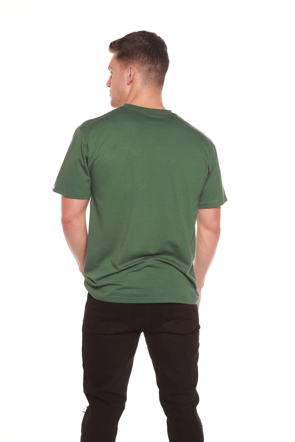 Men's Bamboo T-Shirt — Organic Cotton Blend, Classic Cut