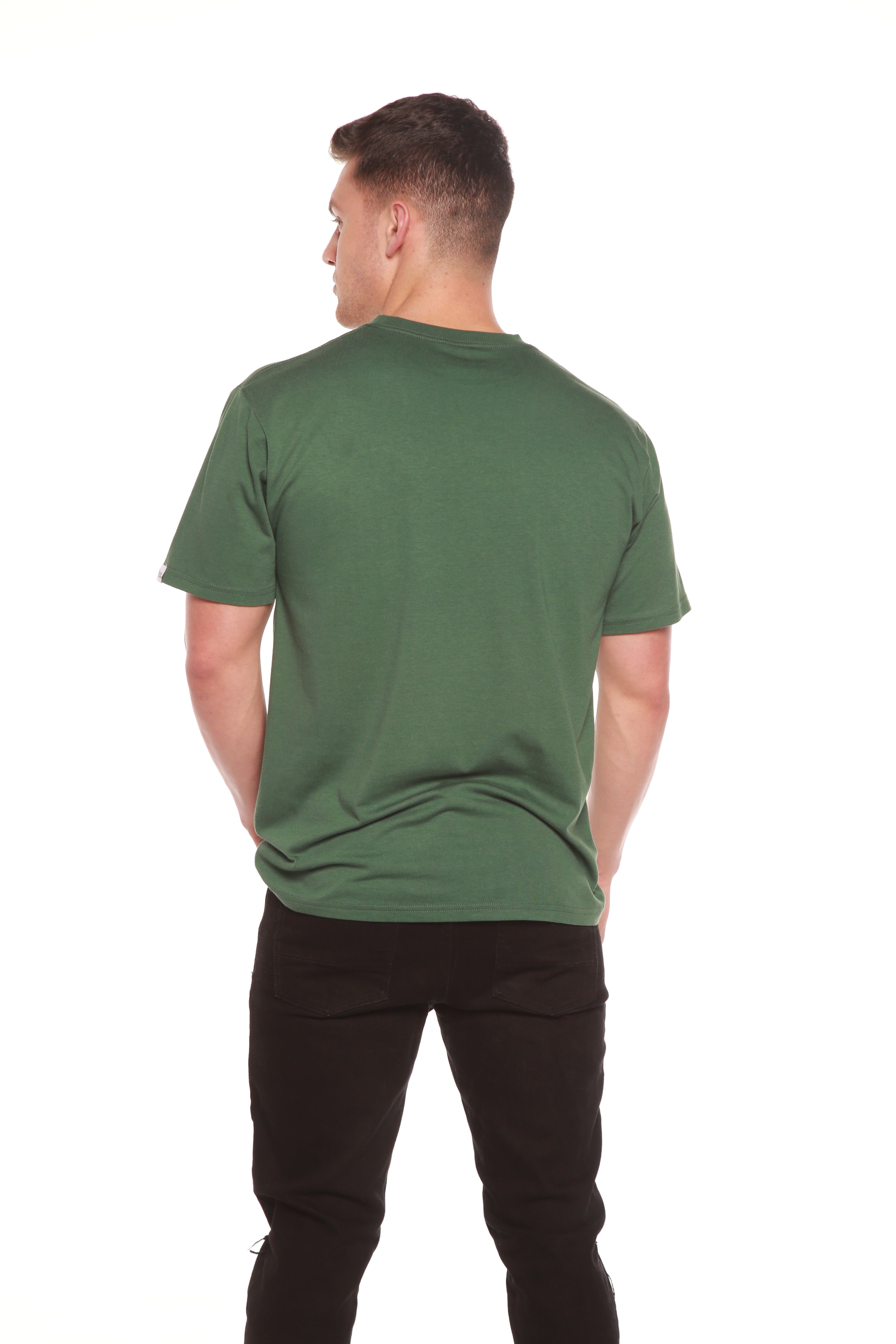 Men's Bamboo T-Shirt — Organic Cotton Blend, Classic Cut