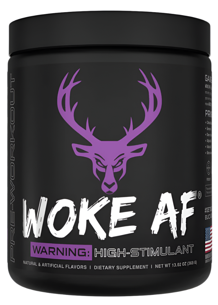 Bucked Up WOKE AF Pre-Workout — High-Stim Energy & Focus (8 Flavors)