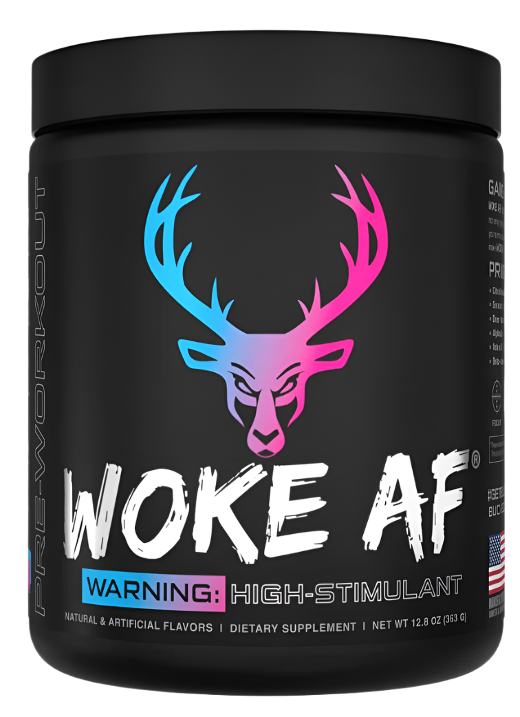 Bucked Up WOKE AF Pre-Workout — High-Stim Energy & Focus (8 Flavors)